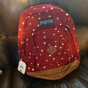 Red gold stars Jansport Backpack
